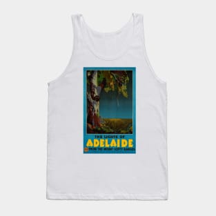 Vintage Travel Poster The Lights of Adelaide Australia Tank Top